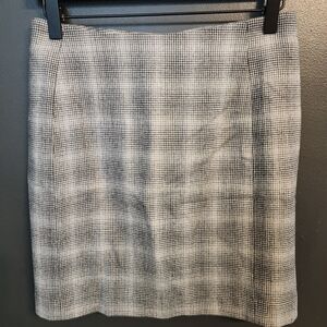 Classic Gray Plaid Women's Skirt